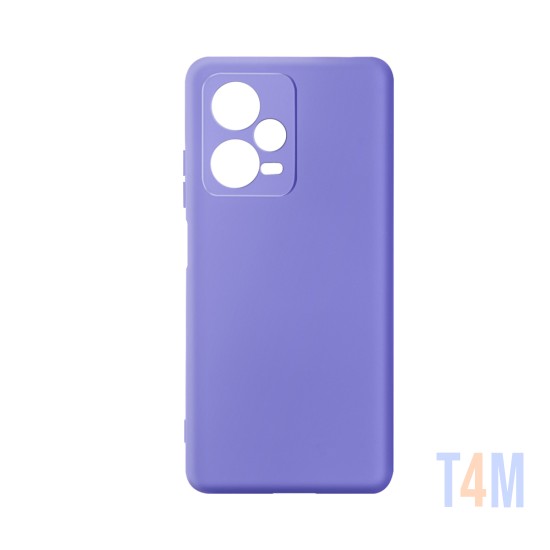 Capa de Silicone com Moldura de Câmera para Xiaomi Redmi Note 12 Pro Roxo